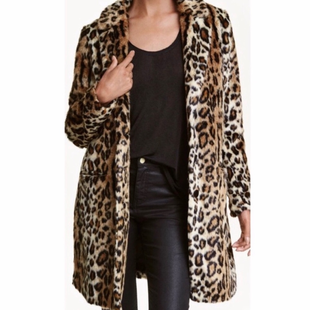 Leopard Faux Fur Coat
